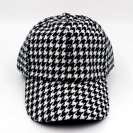 Load image into Gallery viewer, HOUNDSTOOTH CHECKERED CAP
