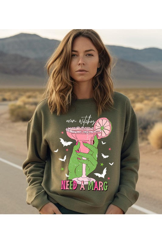 Load image into Gallery viewer, Witches need a Marg Sweatshirt
