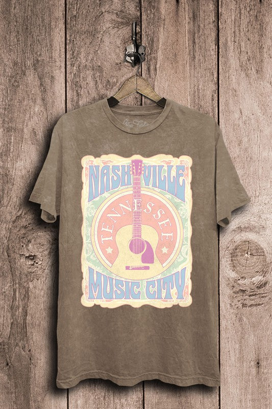 Load image into Gallery viewer, Nashville Music City Graphic Top
