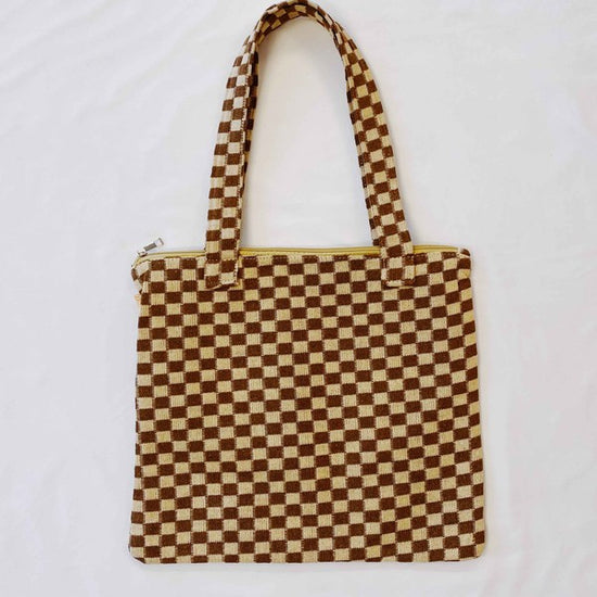Load image into Gallery viewer, Check Yourself Zipped Tote Bag
