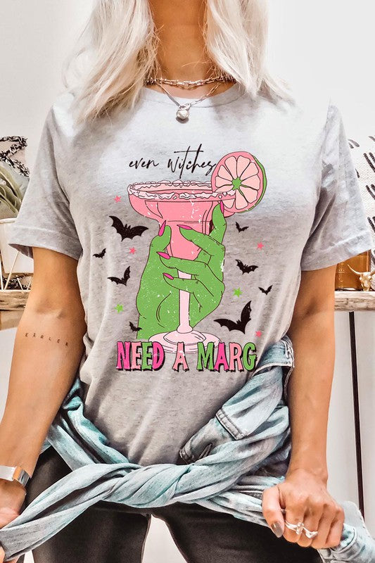 Load image into Gallery viewer, Even witches&amp;#39; need a marg tee
