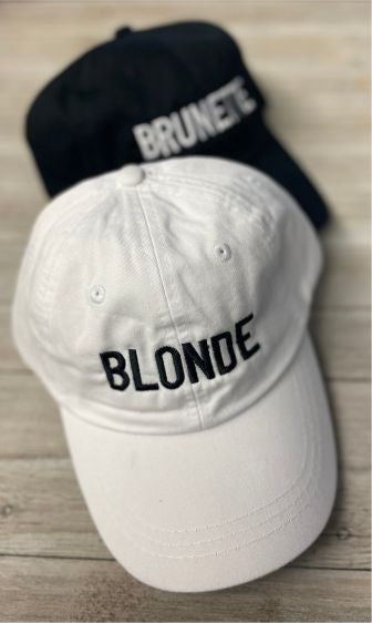 Blonde Embroidered Baseball Cap