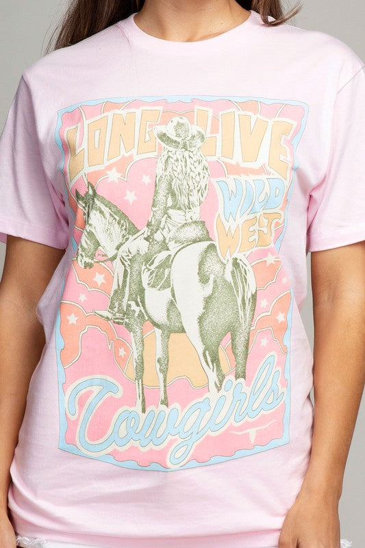 Load image into Gallery viewer, Long Live Cowgirls Graphic Top
