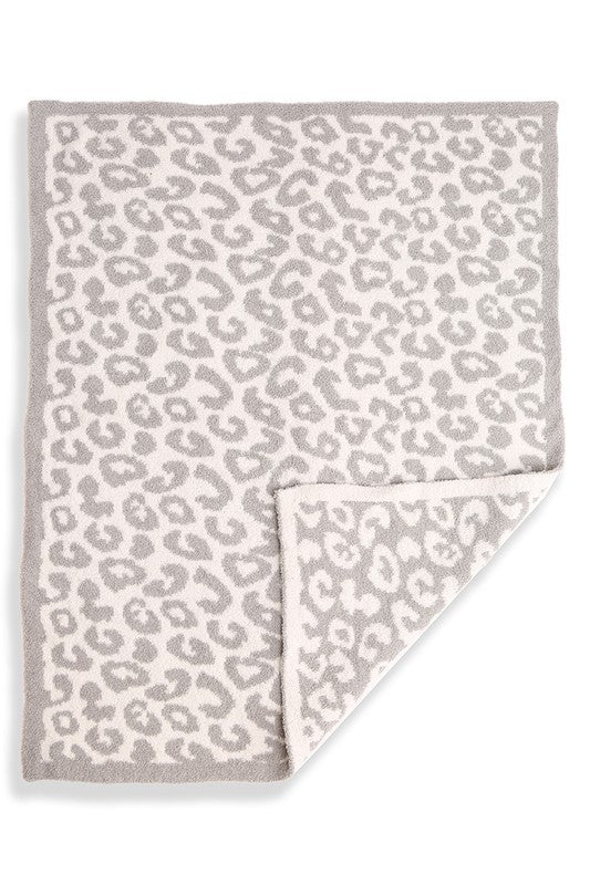 Kids Leopard Print Luxury Soft Throw Blanket