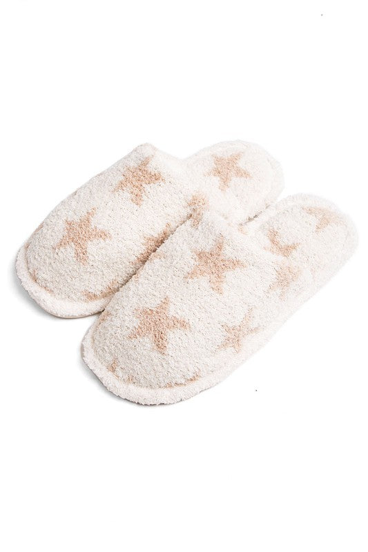 Winter Luxury Soft Star Pattern Slipper