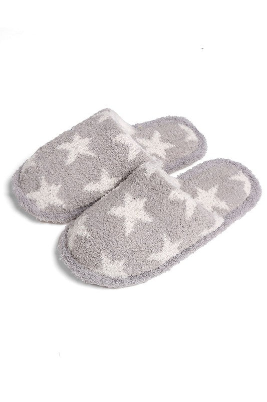 Winter Luxury Soft Star Pattern Slipper