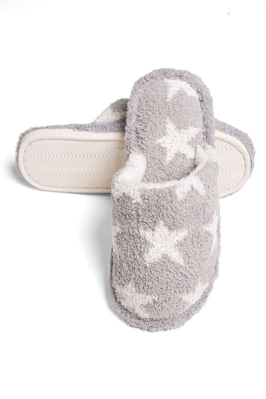 Winter Luxury Soft Star Pattern Slipper