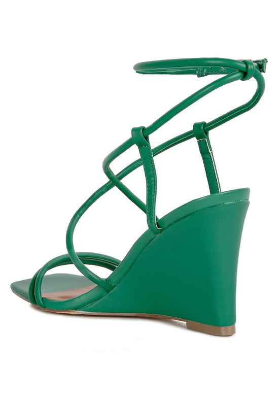 Load image into Gallery viewer, Gram Hunt Ankle Strap Wedge Sandals
