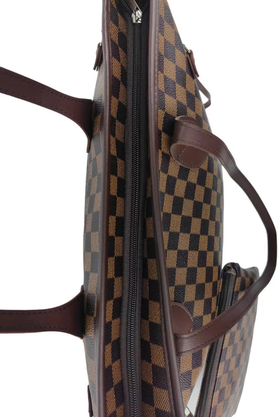 Checkered PVC Two-Piece Bag Set