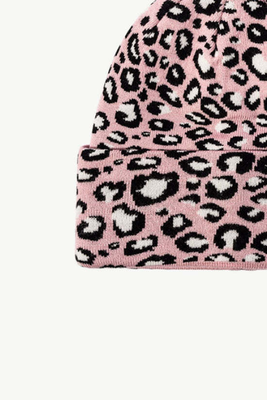 Load image into Gallery viewer, Leopard Pattern Cuffed Beanie
