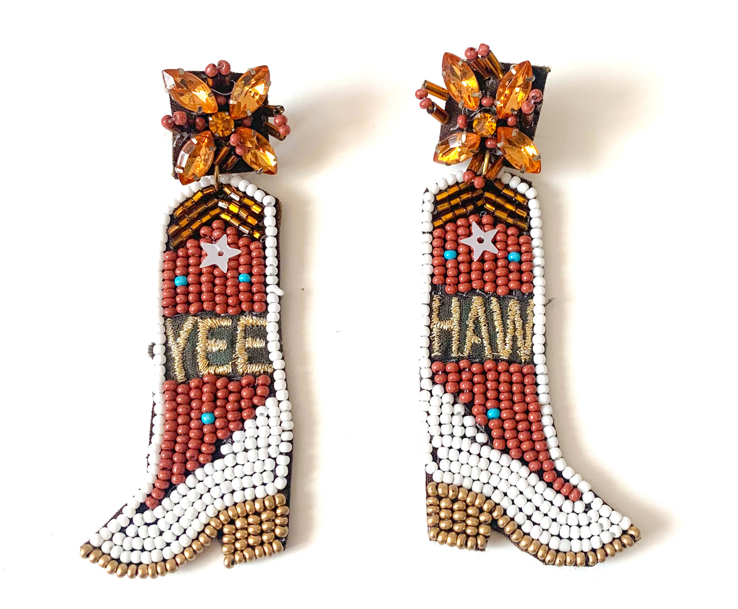 Load image into Gallery viewer, Yee Haw Cowboy Boot Earrings
