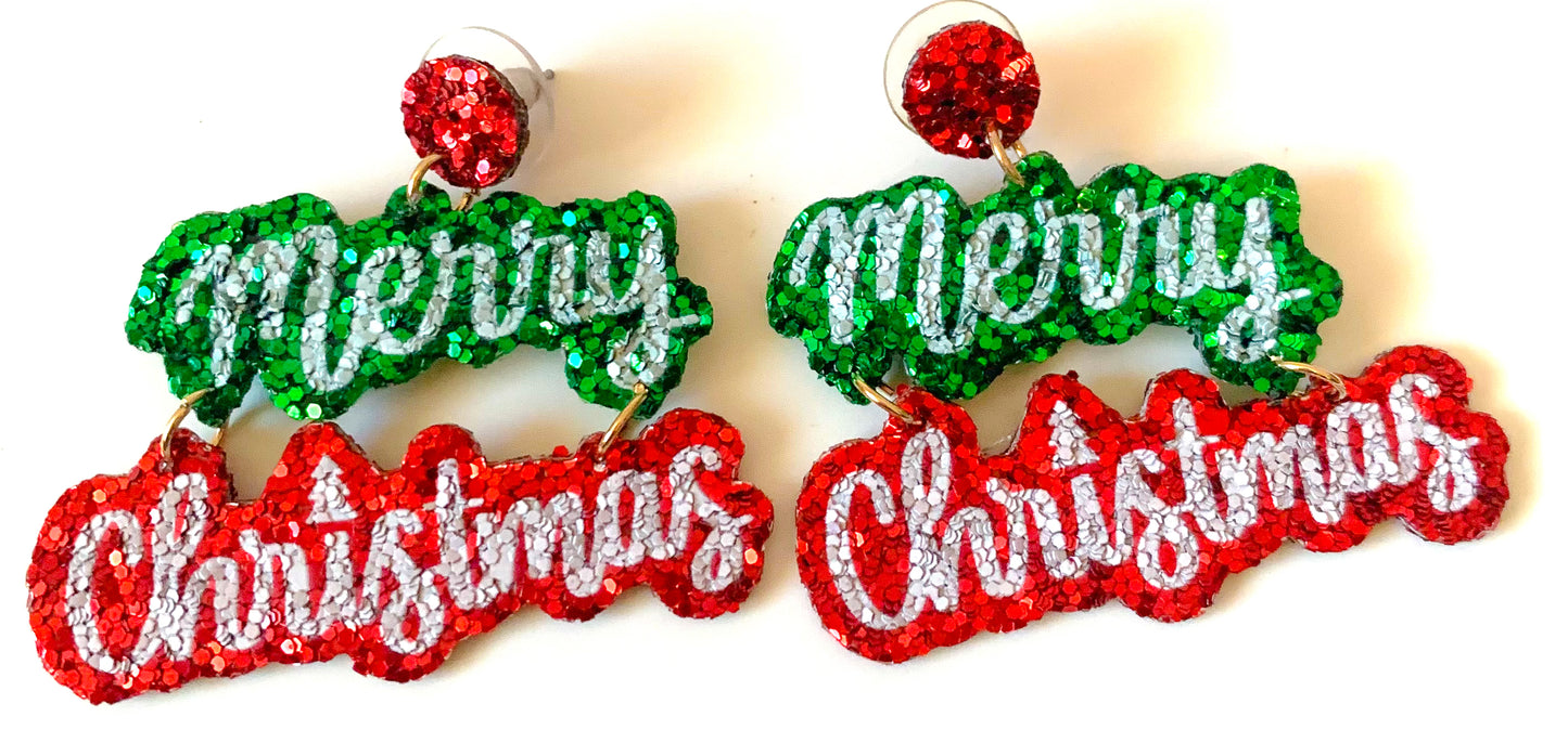 Merry Christmas Earrings
