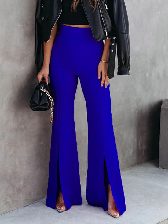 Load image into Gallery viewer, Front Slit Flare Leg Pants

