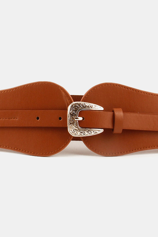 Load image into Gallery viewer, Wide Elastic Belt with Alloy Buckle
