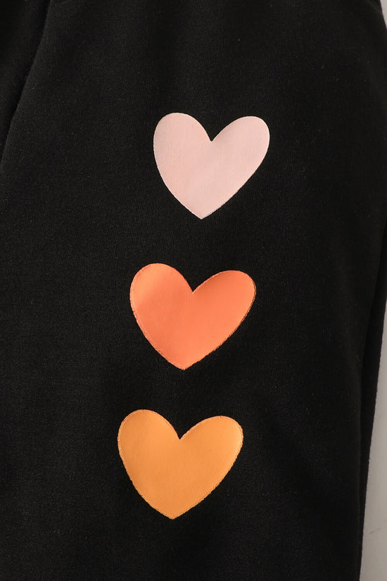 Load image into Gallery viewer, Kids Heart Graphic Sweatshirt and Joggers Set
