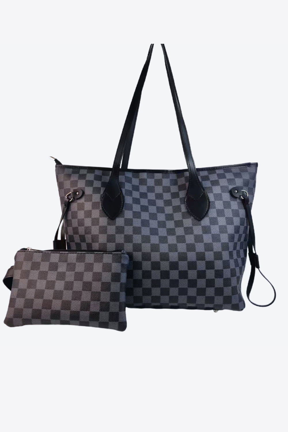Checkered PVC Two-Piece Bag Set