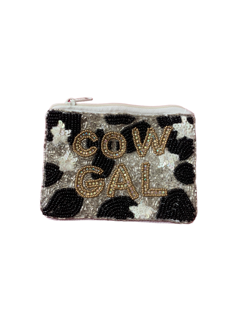 Load image into Gallery viewer, Cow Gal Coin pouch
