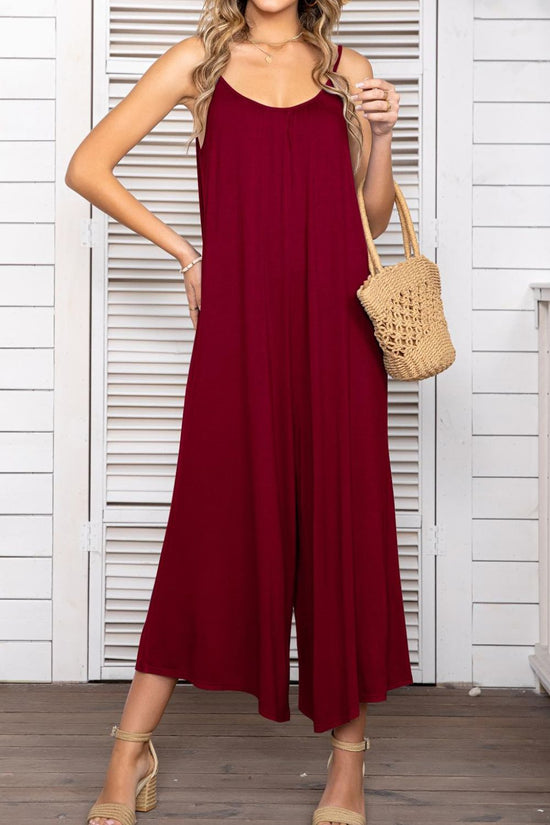 Load image into Gallery viewer, Spaghetti Strap Scoop Neck Jumpsuit
