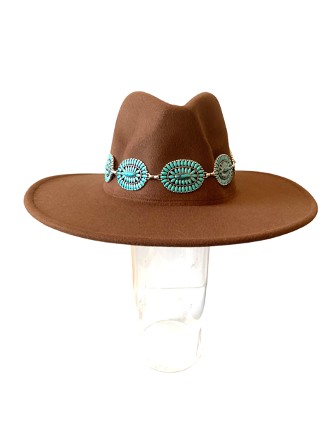Load image into Gallery viewer, Turquoise Buckle Hat Band
